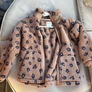 Abercrombie leopard fleece size S